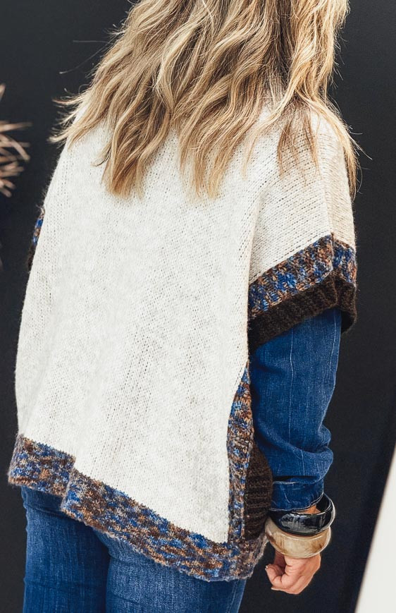 Pull DIXIE manches courtes beige
