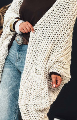 Gilet GINO long crème