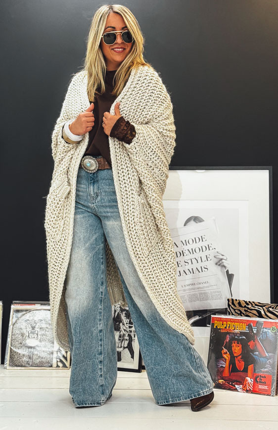 Gilet GINO long crème