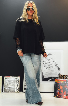Black JONATHAN long sleeves t-shirt