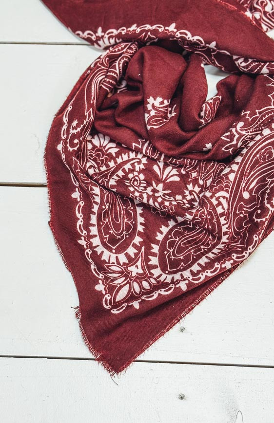 Bordeaux JOPLIN scarf