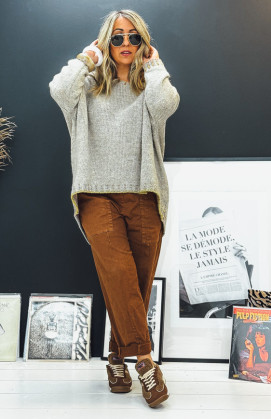 Taupe COME sweater