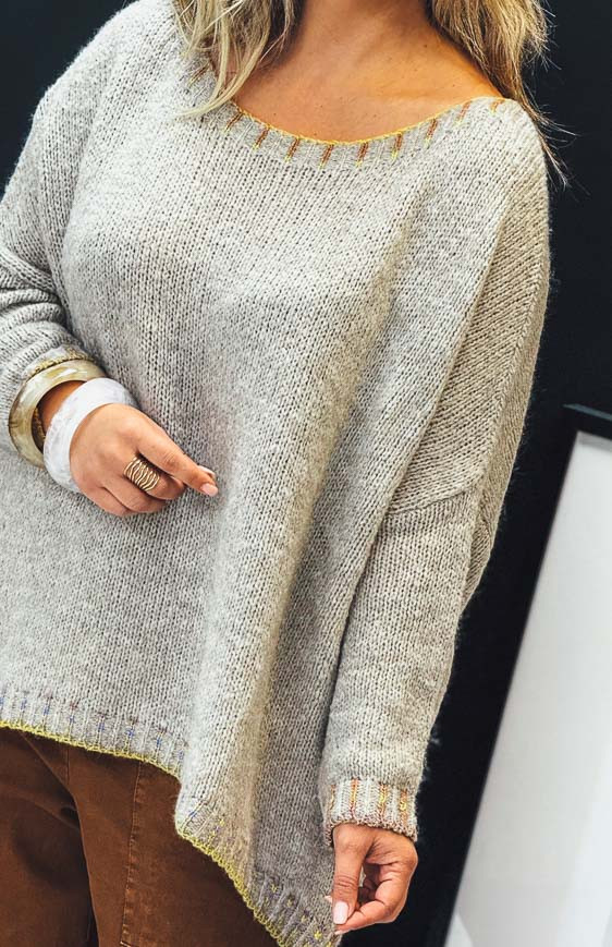 Taupe COME sweater
