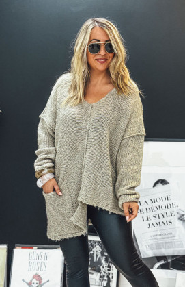 Pull CLINT taupe