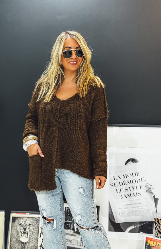 Brown CLINT sweaters