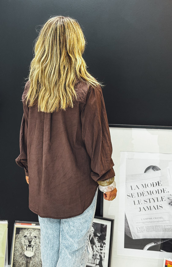 Chemise ROSINE chocolat
