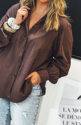 Chemise ROSINE chocolat