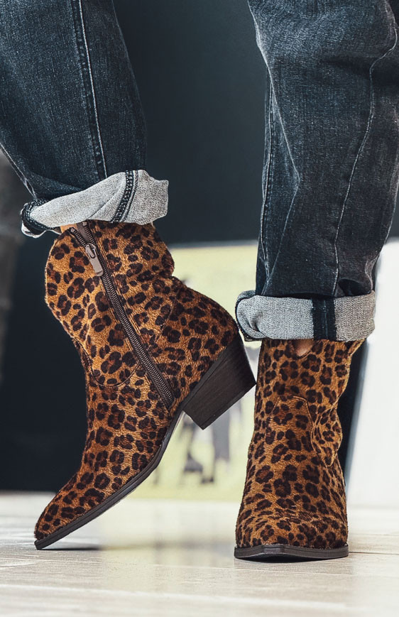 Bottines KARLY léopard
