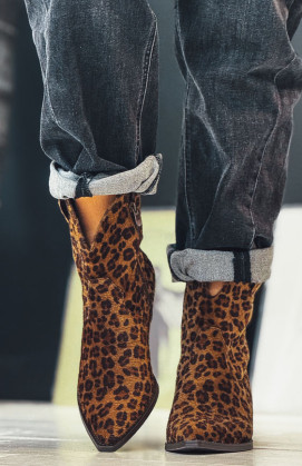 Bottines KARLY léopard