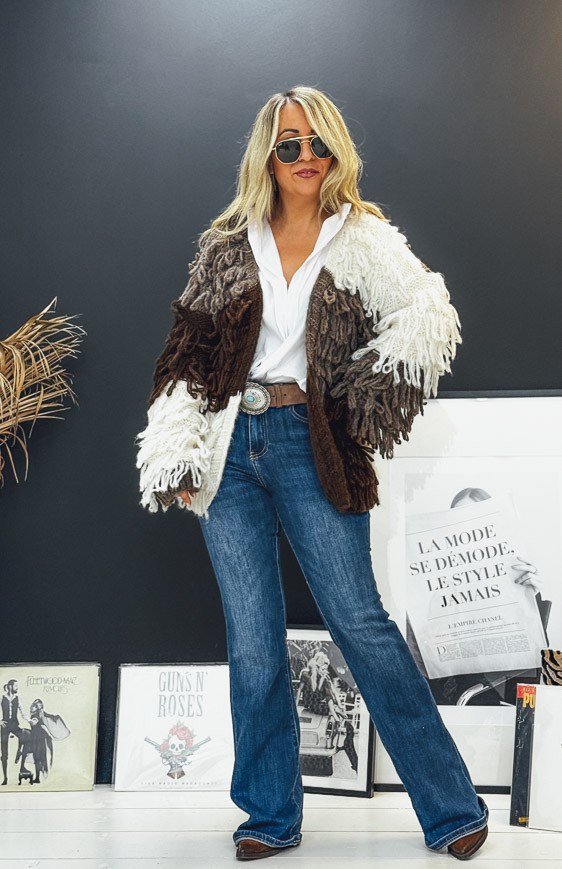 Chocolate MARCEAU cardigan