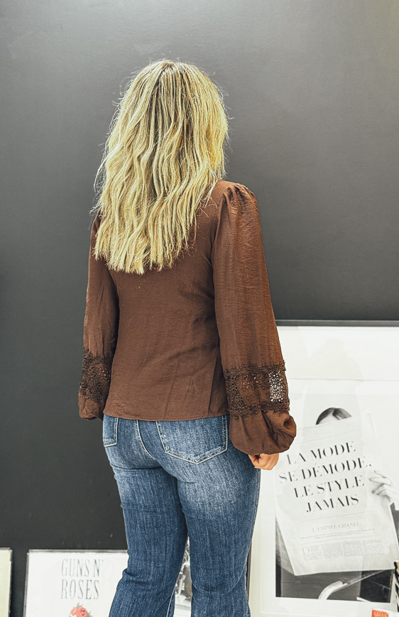 Blouse CASSIDY chocolat