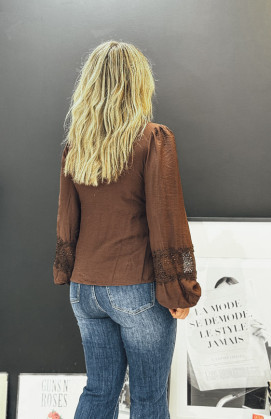 Blouse CASSIDY chocolat