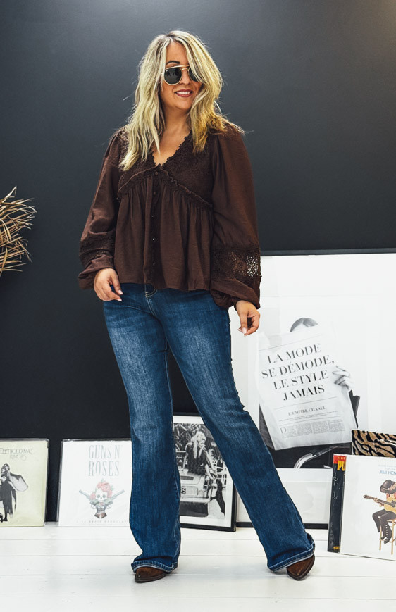 Blouse CASSIDY chocolat