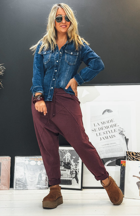 Aubergine MAEL jogging suit