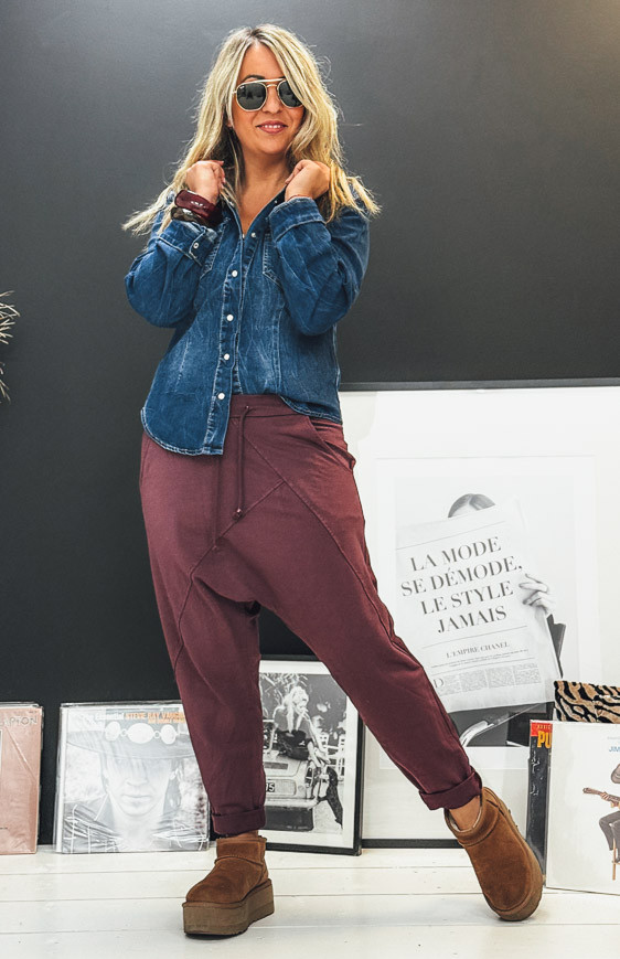 Aubergine MAEL jogging suit