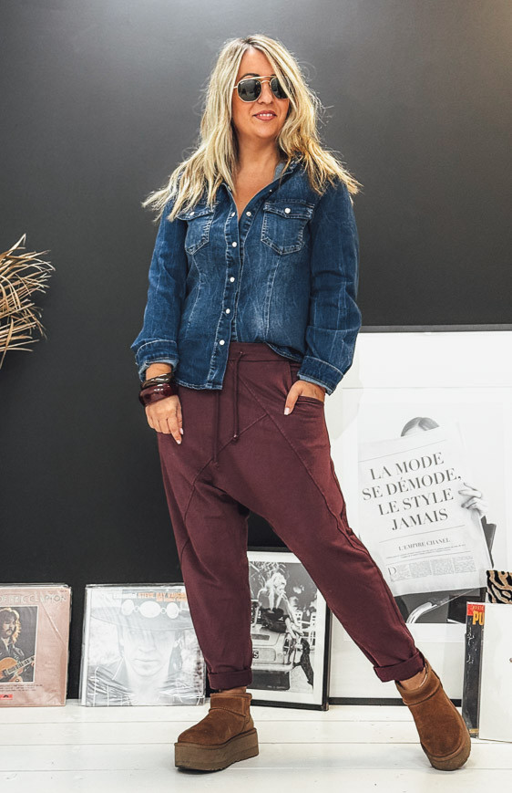 Aubergine MAEL jogging suit