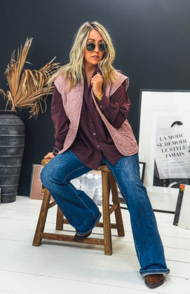 Aubergine ROSINE shirt