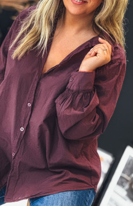 Aubergine ROSINE shirt