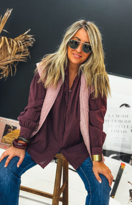 Aubergine ROSINE shirt
