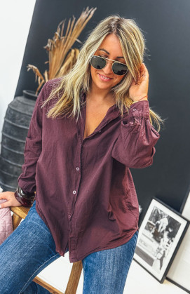 Aubergine ROSINE shirt