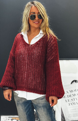 Pull RAPHAEL bordeaux