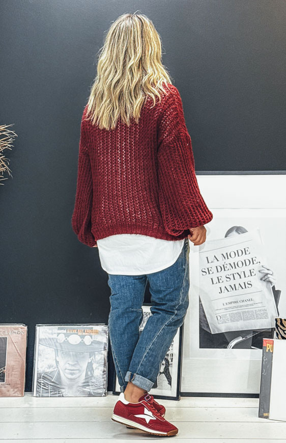 Burgundy RAPHAEL sweater
