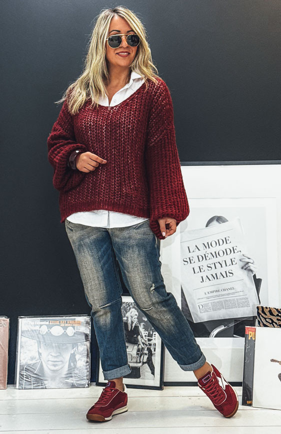 Burgundy RAPHAEL sweater