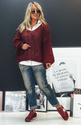 Burgundy RAPHAEL sweater