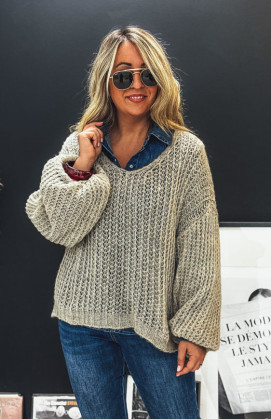 Pull RAPHAEL taupe