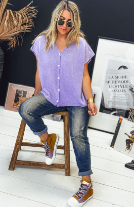 Lilac MARC short-sleeved waistcoat