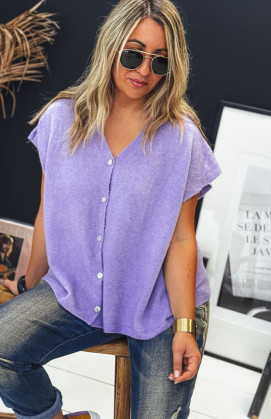 Lilac MARC short-sleeved waistcoat