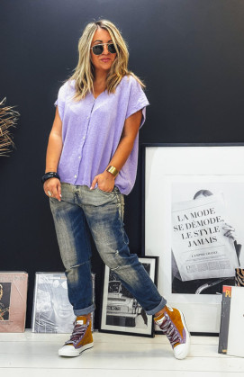 Lilac MARC short-sleeved...