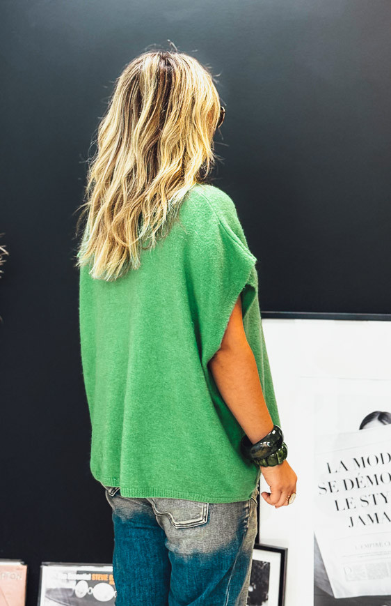Green MARC short-sleeved waistcoat