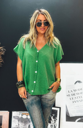 Green MARC short-sleeved waistcoat
