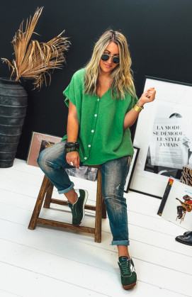 Green MARC short-sleeved waistcoat