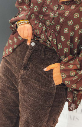 Pantalon BRIAC chocolat