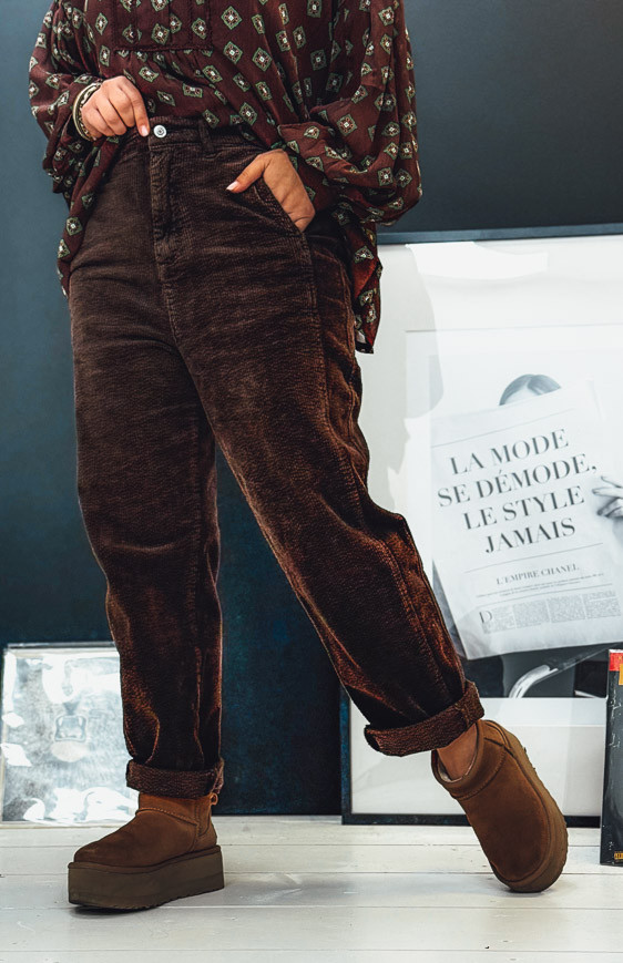Pantalon BRIAC chocolat