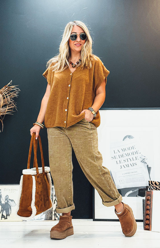 Pantalon BRIAC taupe