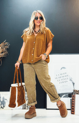 Pantalon BRIAC taupe