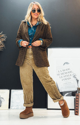 Pantalon BRIAC taupe