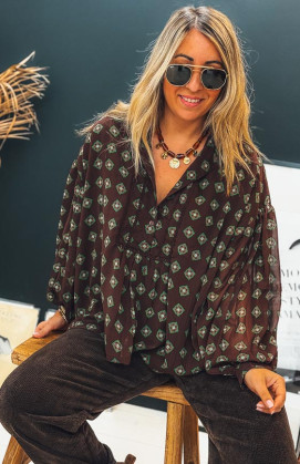 Blouse MARYSE chocolat
