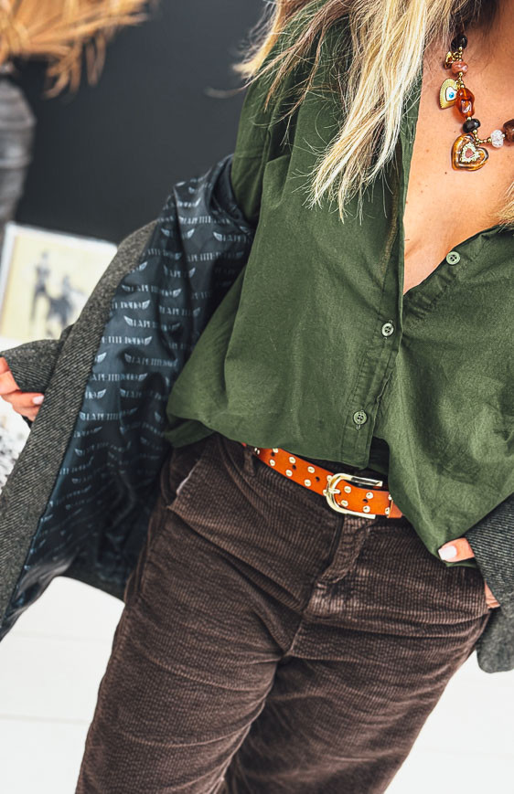 Dark green LUCIANO blazer