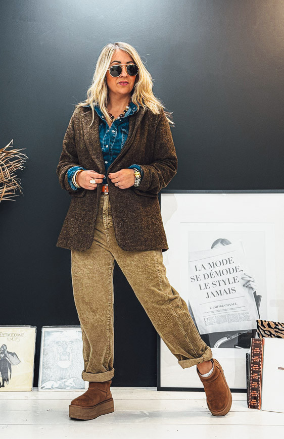 Veste blazer LUCIANO marron