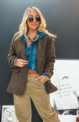 Veste blazer LUCIANO marron