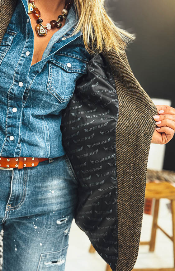 Veste blazer LUCIANO marron