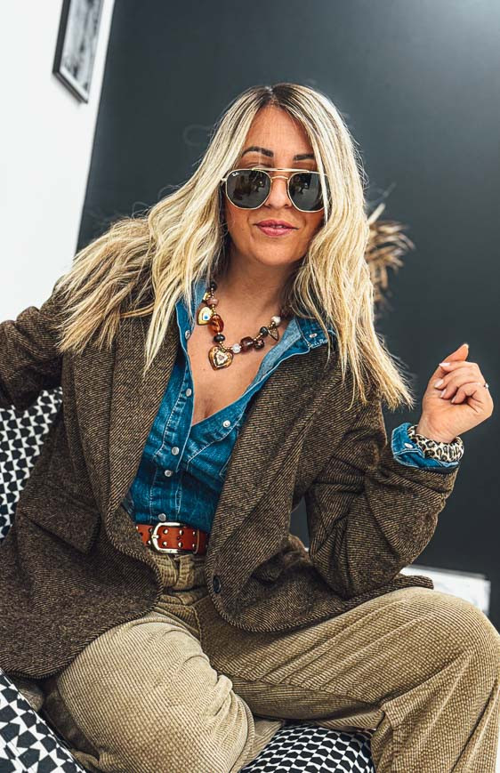 Veste blazer LUCIANO marron