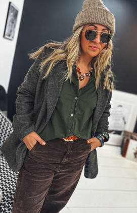 Olive green ROSINE shirt