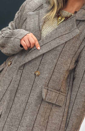 Manteau STANLEY long marron