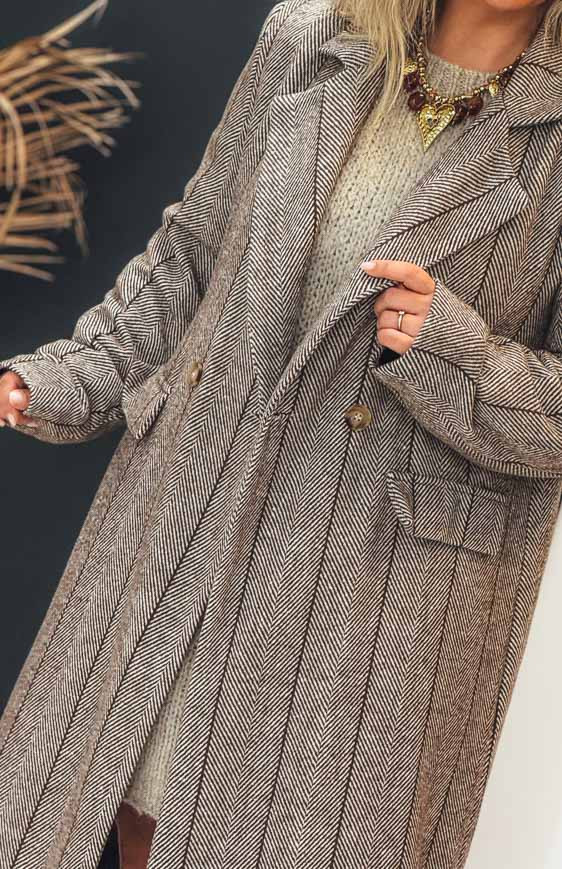 Brown STANLEY long coat