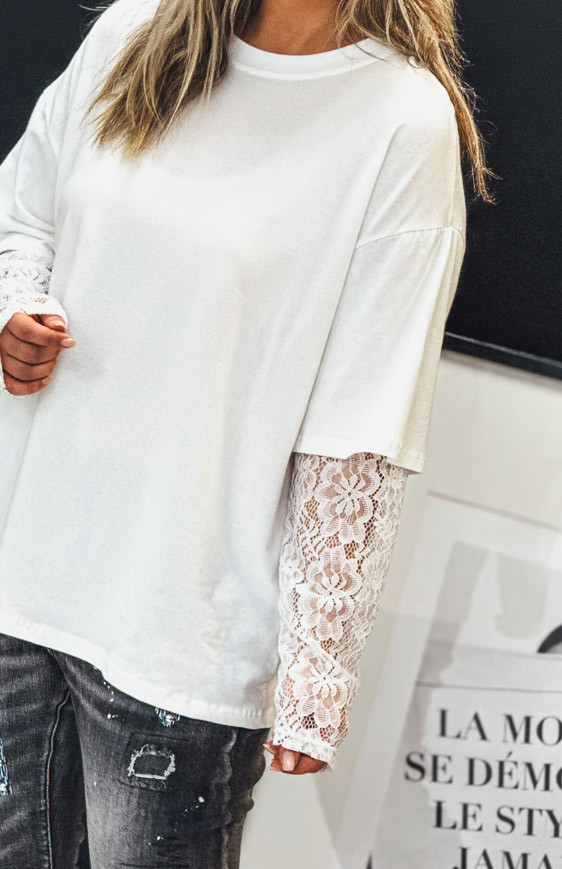 T-shirt JONATHAN manches longues écru